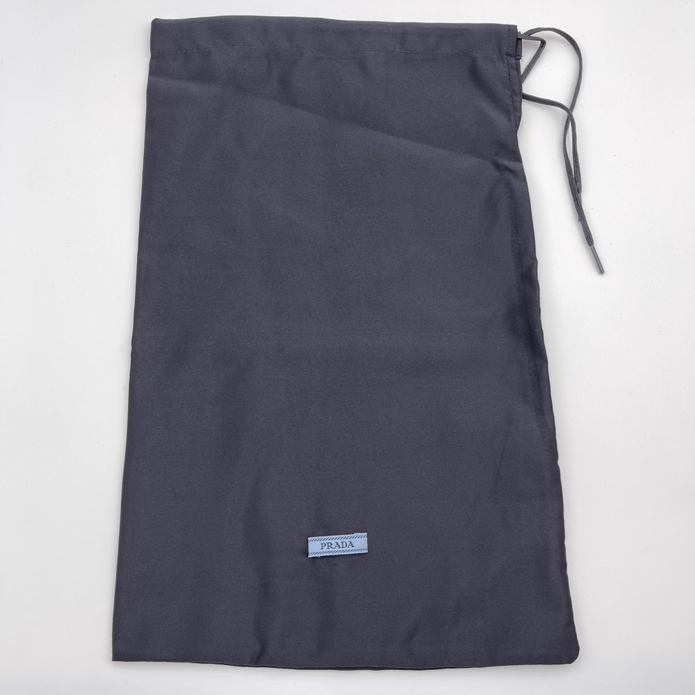 NEW Prada dark blue dust bag string bag with logo decoration storage